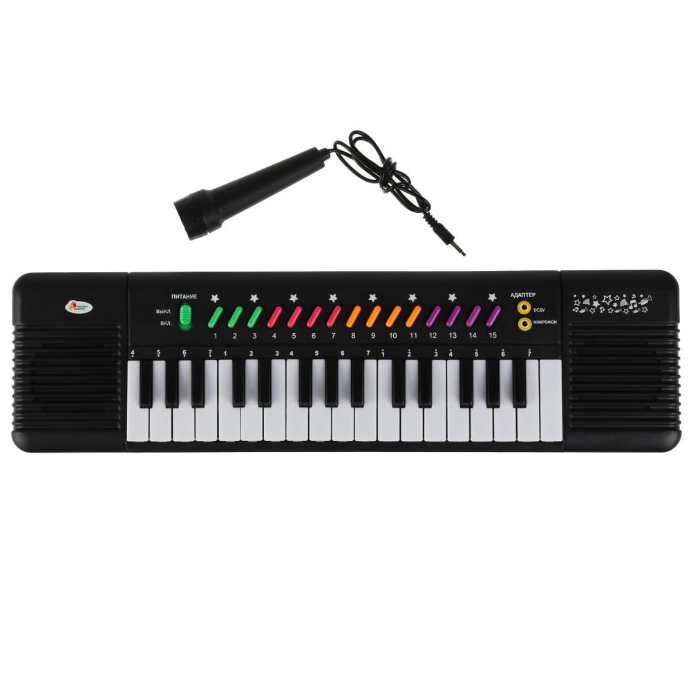 картинка Пианино "электронный синтезатор" 32 клав, микр, на бат ZY822702-R  от магазина Одежда+
